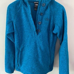 The North Face Hooded Zip/ Button-Up Pullover women’s size medium